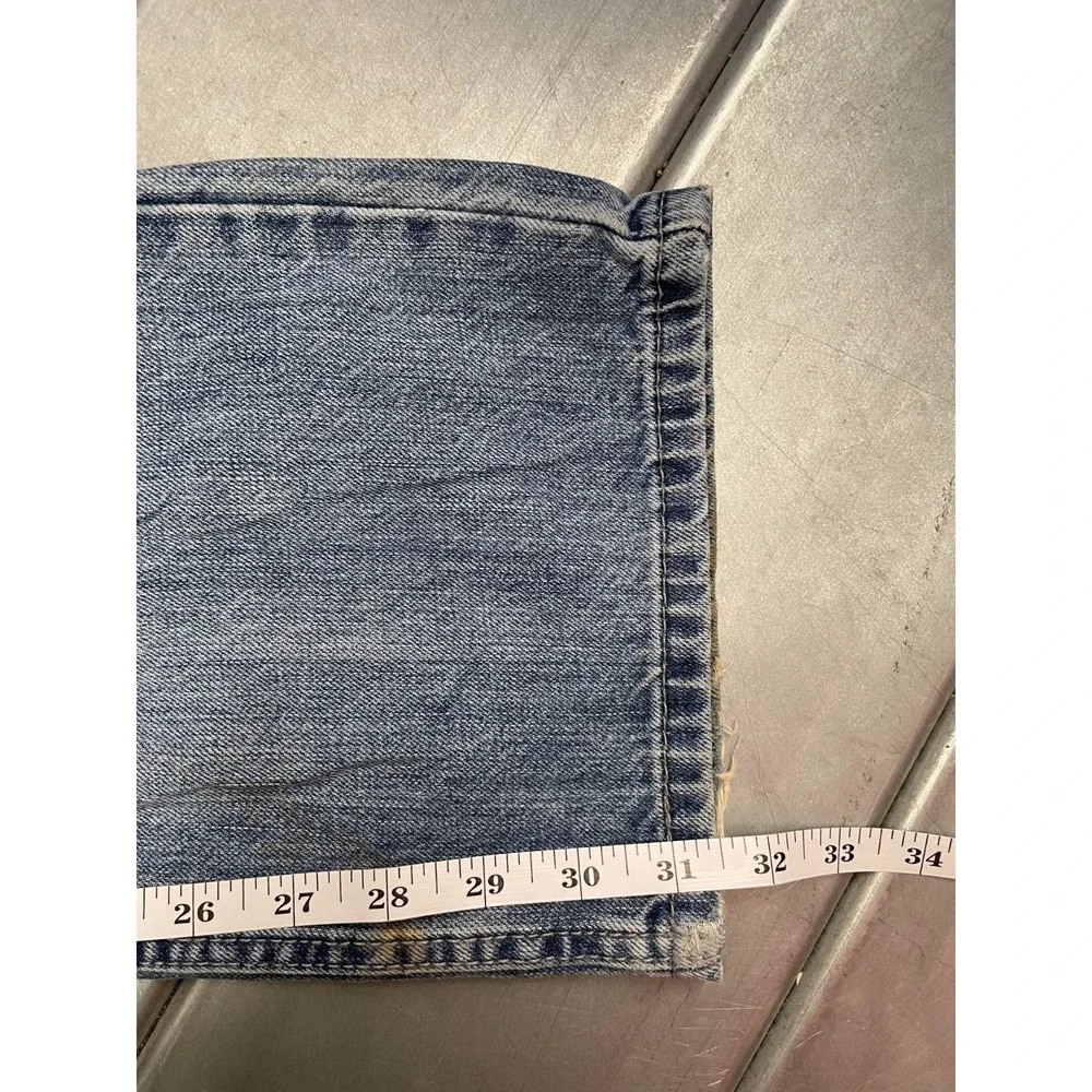 Levis 514 Jeans Mens‎ 38X32 Blue Medium Wash Denim Slim Straight 100% Cotton